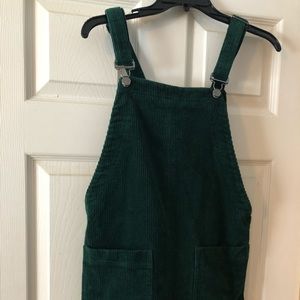 Forever 21 Hunter Green Overall Dress
